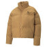 Фото #1 товара Puma Classics Oversized Full Zip Puffer Jacket Womens Brown Casual Athletic Oute