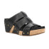 Corkys Catch Of The Day Studded Wedge Womens Black Casual Sandals 41-0353-BLCK