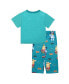ფოტო #2 პროდუქტის Toddler Boys 2PC Polyester Pajama Set