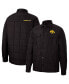 Фото #4 товара Куртка мужская Colosseum Iowa Hawkeyes черная с квадратным узором (Detonate) с кнопками