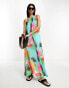 Фото #1 товара ASOS DESIGN soft halter maxi sundress in bold abstract print