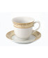 Фото #3 товара Floral 8 Piece 8oz Tea or Coffee Cup and Saucer Set, Service for 4