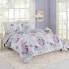 Full/Queen Teen Modern Luxe Floral Comforter Set Pink/Gray/Blue - Makers