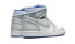 Фото #6 товара Кроссовки Nike Air Jordan 1 Retro High Zoom White Racer Blue (Серый)