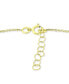 ფოტო #4 პროდუქტის Polished Bead Ankle Bracelet in 18k Gold-Plated Sterling Silver & Sterling Silver, Created for Macy's