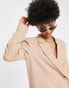 4th & Reckless Tall – Exclusive – Oversize-Blazer in Beige, Kombiteil