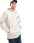 Tommy Jeans signature back print logo hoodie in off white