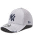 Фото #1 товара Men's New York Yankees Gray Neo 39THIRTY Stretch Fit Hat