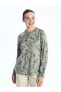 Фото #2 товара LCW Grace Bağlamalı Yaka Desenli Uzun Kollu Kadın Bluz