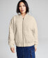 Women's Washed Quilted Zip-Front Jacket, Created for Macy's