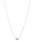 ფოტო #1 პროდუქტის Sterling Silver and Cubic Zirconia Pendant Necklace