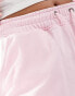 Kaiia drawstring sweat short co-ord in pink