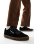 AllSaints Underground suede low top trainers in black