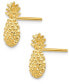 Фото #2 товара Pineapple Stud Earrings in 14k Gold