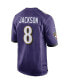 ფოტო #3 პროდუქტის Men's Lamar Jackson Purple Baltimore Ravens Game Jersey