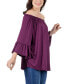 Фото #3 товара Women's Bell Sleeve Loose Fit Tunic Top