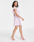 Фото #3 товара Women's Flutter-Sleeve Ruffled Mini Dress, Created for Macy's