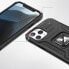 Pancerne etui pokrowiec + magnetyczny uchwyt iPhone 13 mini Ring Armor srebrny