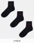 Фото #3 товара Polo Ralph Lauren 3 pack sport socks in black