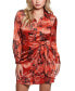 Фото #1 товара Women's Alya Printed Tie-Waist Long-Sleeve Dress