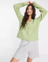 Фото #1 товара Pieces knitted cardigan in green