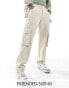 Фото #1 товара ASOS DESIGN baggy cargo trouser in heavy canvas in stone