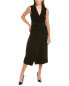 Modern Citizen Jisoo Wrap Midi Dress Women's Black Xs