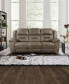 Фото #6 товара White Label Berenson 92" Double Reclining Sofa