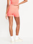 Фото #2 товара Extra High-Waisted Seamless Ribbed Biker Shorts -- 4-inch inseam