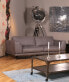 Sofa DESIDE Leder 3-Sitzer grau
