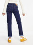 Фото #3 товара Levi's mid rise boyfriend jeans in dark blue