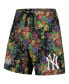 Фото #3 товара Men's Black New York Yankees Floral Shorts