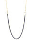 EFFY® Sapphire & Paperclip Link 18" Tennis Necklace (6-1/4 ct. t.w.) in 14k Gold