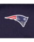 Фото #4 товара Men's Navy New England Patriots Big and Tall Fleece Quarter-Zip Jacket