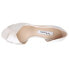 Фото #5 товара Nina Contesa Metallic Peep Toe Evening Pumps Womens Off White Dress Casual CONTE