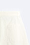 Cotton-linen bermuda shorts