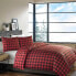 Фото #2 товара Mountain Plaid Duvet Cover And Sham Set (Full/Queen) Red - Eddie Bauer