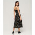 Фото #1 товара SUPERDRY Print Button Cami Sleeveless Midi Dress