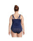 Фото #3 товара Plus Size Adjustable V-neck Underwire Tankini Swimsuit Top