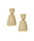 ფოტო #1 პროდუქტის Women's Gold Herringbone Drop Earrings