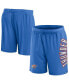 ფოტო #1 პროდუქტის Men's Blue Oklahoma City Thunder Post Up Mesh Shorts