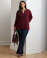 ფოტო #7 პროდუქტის Plus Size 3/4-Sleeve Tunic