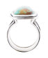 ფოტო #3 პროდუქტის Precious Genuine Turquoise Sterling Silver Rectangle Ring