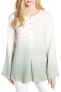 Фото #1 товара NIC+ZOE 153153 Women's Take Comfort Tunic Top Sage Khaki Sz. Medium Blouse shirt