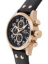 Фото #4 товара Мужские наручные часы с коричневым кожаным ремешком TW Steel VS74 Volante Chronograph 48mm 10ATM
