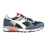 Фото #1 товара Diadora Trident 90 Suede Sw Lace Up Mens Blue Sneakers Casual Shoes 176585-6006