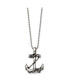 Фото #2 товара Chisel antiqued Anchorite Rope Pendant Ball Chain Necklace