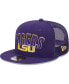 ფოტო #2 პროდუქტის Men's Purple LSU Tigers Grade Trucker 9FIFTY Snapback Hat