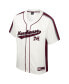 Фото #2 товара Men's Cream Distressed Morehouse Maroon Tigers Ruth Button-Up Baseball Jersey