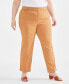 ფოტო #1 პროდუქტის Plus Size Curvy-Fit Straight-Leg Pants, Created for Macy's